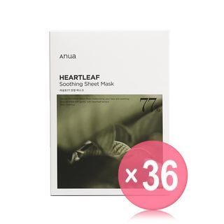 Anua - Heartleaf 77% Soothing Sheet Mask Set (x36) (Bulk Box)