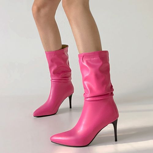 Mid calf clearance stiletto boots