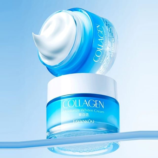 FAYANKOU-Collagen Moisturize Whiten Cream - Creme Facial Hidratante e Clareador com Colágeno-Whiten Cream