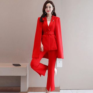 cape with slits blazer