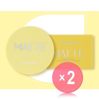 Cathy Doll - Matte Translucent Loose Setting Powder 2pcs Bundle Set