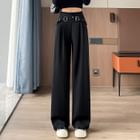 Low Rise Wide Leg Wool Slacks main image 0