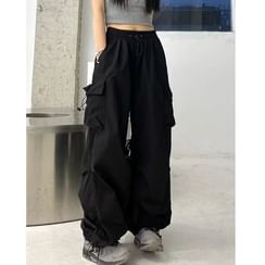 Harem Pants for Women Chiffon Korean Style Bow-knot 2021 Summer Women's Pant  Pocket Streetwear High Waist Solid Sport Plus Size Ladies Loose Casual  Trousers