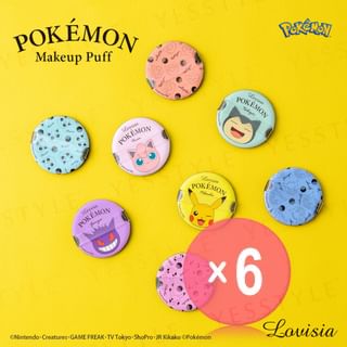 Lovisia - Pokemon Makeup Puff (x6) (Bulk Box)