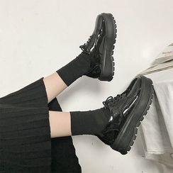 Moonwalk(ムーンウォーク) - Lace-Up Platform Shoes