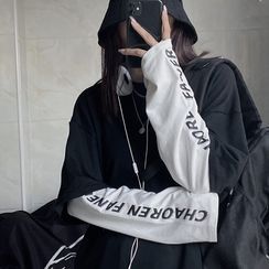 INStudio - Mock Two-Piece Lettering Long-Sleeve T-Shirt INStudio - Mock Two-Piece Lettering Long-Sleeve T-Shirt