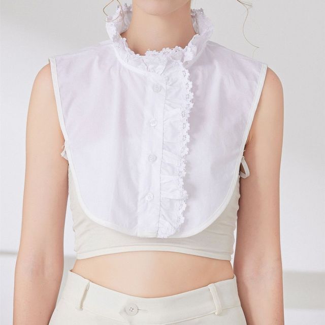 MIOW-Stand Lace Trim Decorative Collar