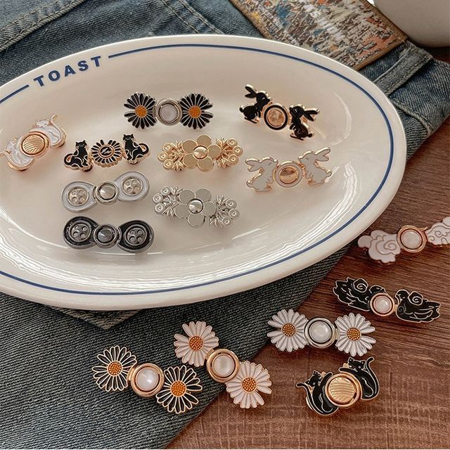 Rodiv-Alloy Jeans Waist Adjuster Various Designs