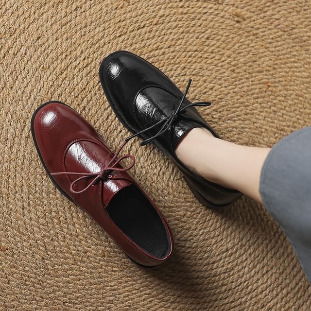 Cinnabelle-Panel Lace Up Shoes