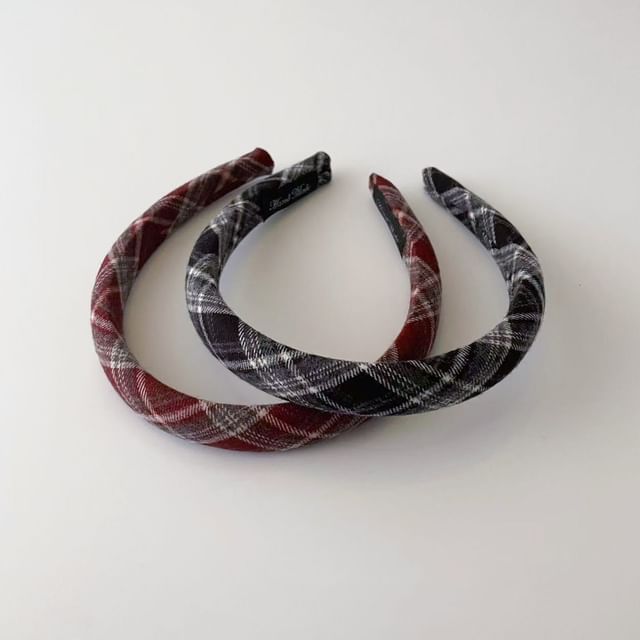 Ordinario-Plaid Headband