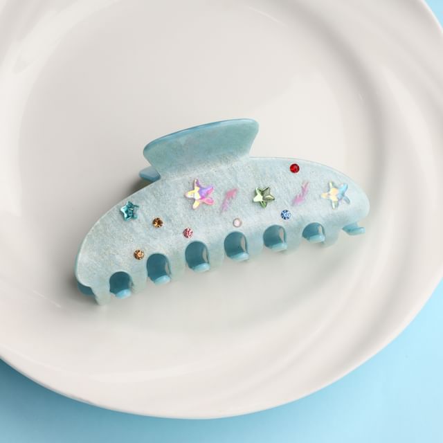 Muweordy-Rhinestone Hair Claw
