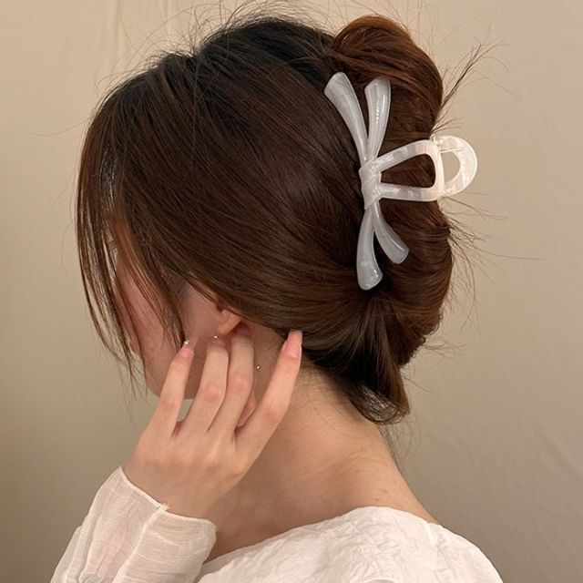 Kayochs-Plain Bow Hair Claw