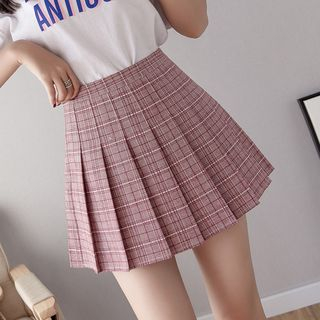 pleated mini skirt yesstyle