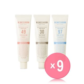W.DRESSROOM - Moisturizing Perfume Hand Cream Jumbo - 3 Types (x9) (Bulk Box)