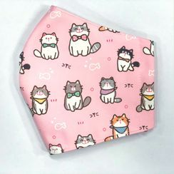 Miumi - Handmade Water-Repellent Fabric Mask Cover (Cat Print)(Adult) Miumi - Handmade Water-Repellent Fabric Mask Cover (Cat Print)(Adult)