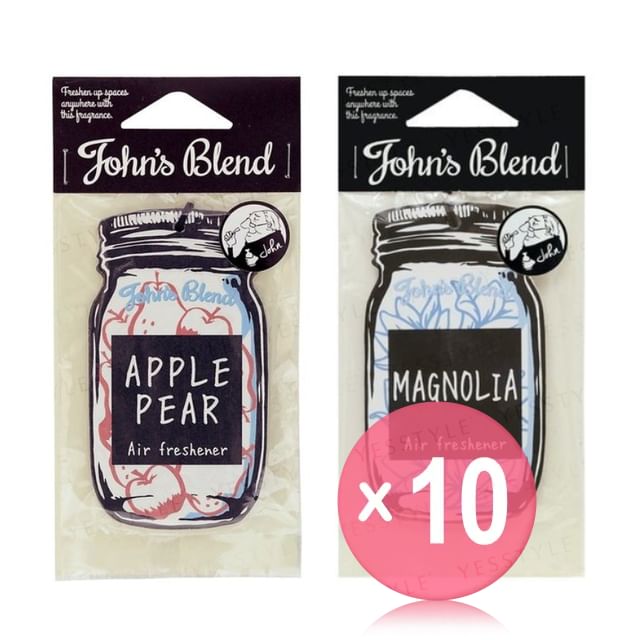 John-s Blend-Air Freshener Hanging Paper 10pcs Bundle Set