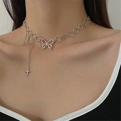 Diplet - Layered Butterfly Chain Choker