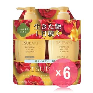 Shiseido - Tsubaki Premium Volume & Repair Shampoo & Conditioner Set  (x6) (Bulk Box)