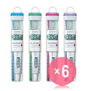 Sunstar - Gum Dental Oral Care Travel Set (x6) (Bulk Box)