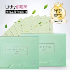 Litfly - Blotting Paper (Green Tea) (100 sheets x 2) Litfly - Blotting Paper (Green Tea) (100 sheets x 2)