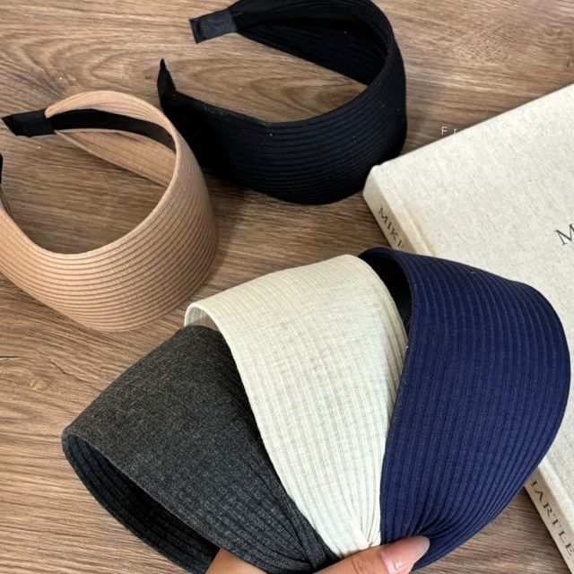 Mentosi-Thick Plain Knit Headband