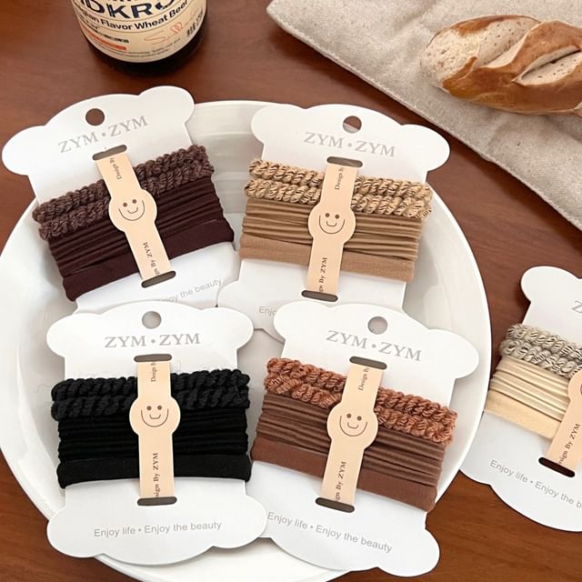 Tuhat-Plain Hair Tie Set