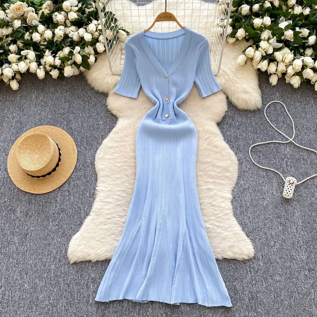 short knit dress long sleeve Mariel Long Sleeve Knit Mini Dress | Beige | Womens main image 0