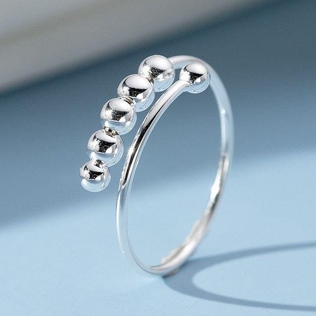 A-ROCH-S925 Sterling Silver Rhinestone Wrap Around Open Ring