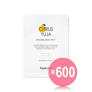 Farmstay - Citrus Yuja Vitalizing Mask Sheet Set (x600) (Bulk Box)