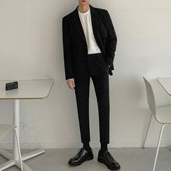 匡億 - 兩件套裝:長袖西裝外套 + 西褲 匡億 - 兩件套裝:長袖西裝外套 + 西褲