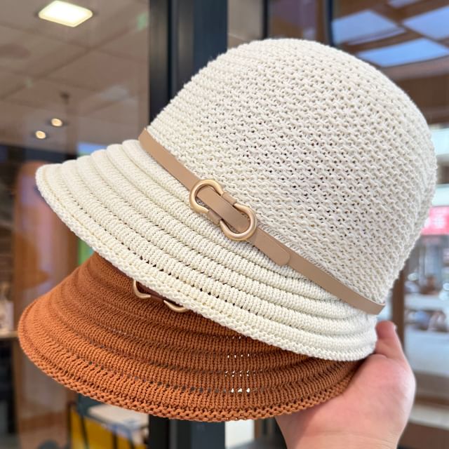 Hatrix-Belt Knit Bucket Hat