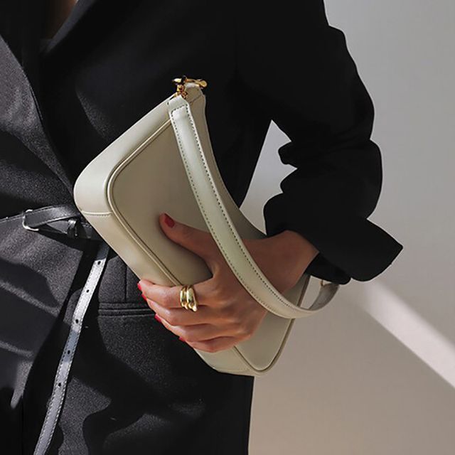 Indenis-Faux Leather Hobo Bag