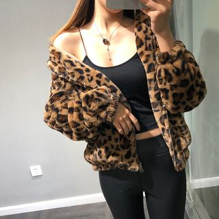 studio leopard print jacket