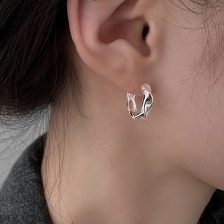 Jael-Geometry Hoop Earring