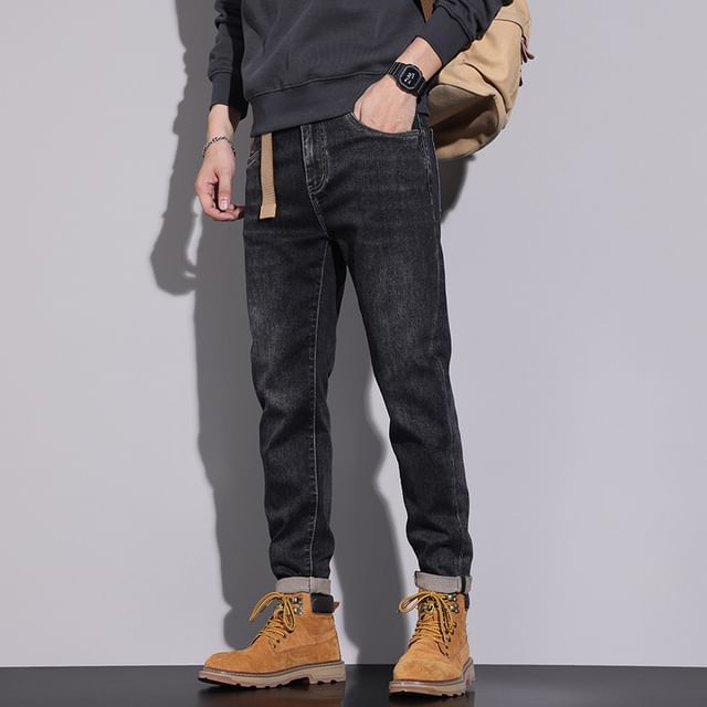 Nataro-High Waist Straight Leg Jeans