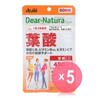 Asahi - Dear-Natura Style Folic Acid 5pcs Bundle Set