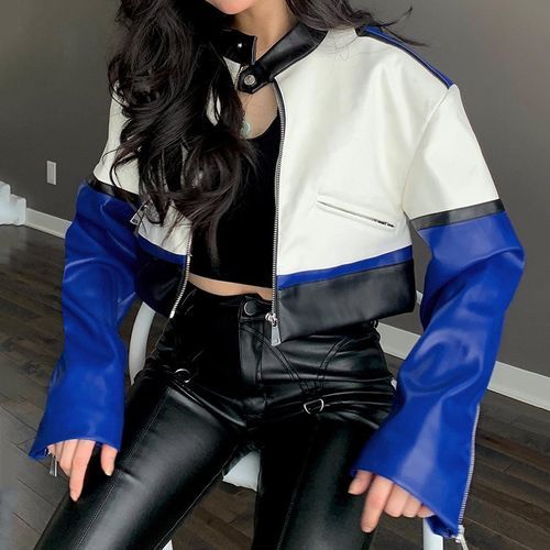 ジャケット・アウター SOFTHYPHEN FAUX LEATHER CROPPED SHIRT SOFTHYPHEN - FAUX LEATHER CROPPED SHIRT – The Contemporary
