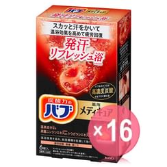 Kao - Bub Medicure Sweat Refreshing Bath Salt Tablet (x16) (Bulk Box)