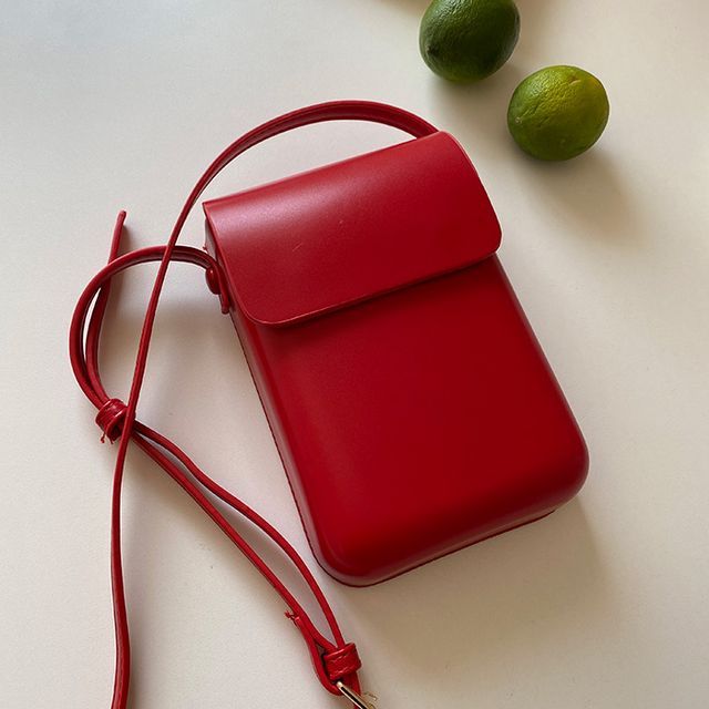Basaran-Faux Leather Crossbody Bag