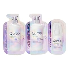 Qurap - Wrapping Moist Shampoo &Treatment & Hair Oil Repair Trial Set