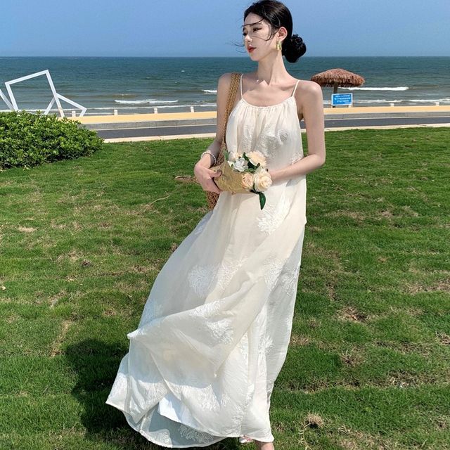 green emerald velvet dress Lady Black Tie - Eden Gown - Blue - Tie Strap A-Line Floral Printed Skirt