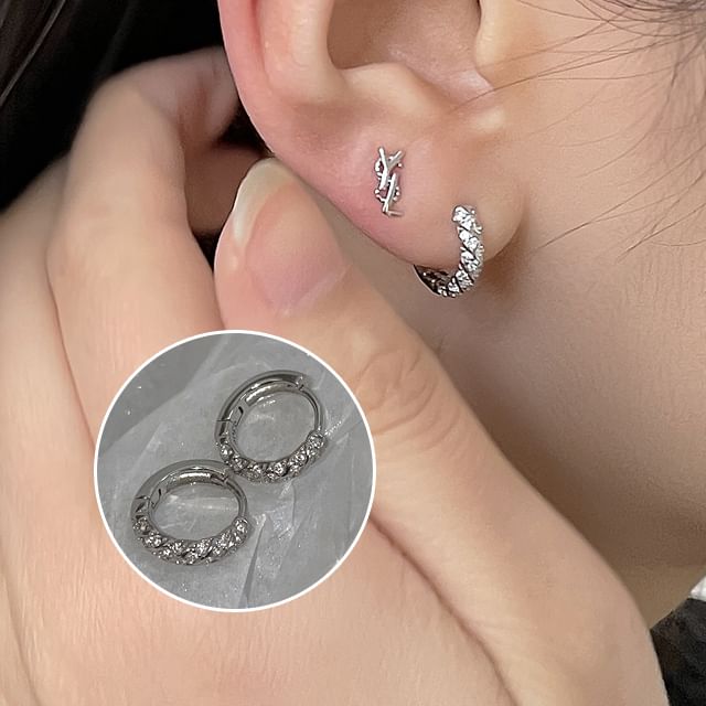 Phoenoa-Rhinestone Drop Earring