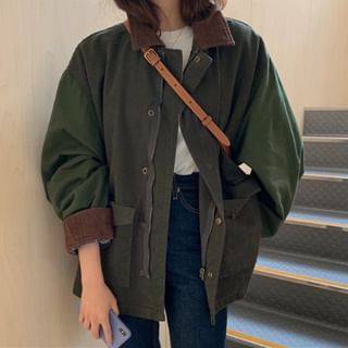 corduroy jacket zipper