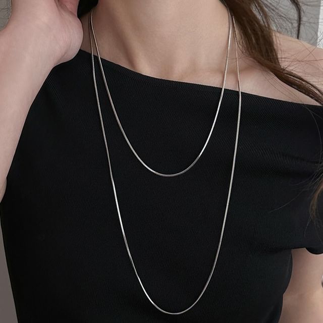 Rodiv-Layered Alloy Necklace