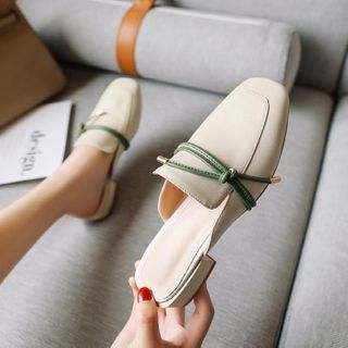 flat loafer mules