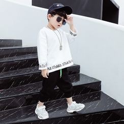 Piggy & Kids - 小童长袖印字印花T裇 Piggy & Kids - 小童长袖印字印花T裇