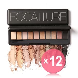 FOCALLURE - Color Baked SMOKEY EyeShadow - 4 Colors (x12) (Bulk Box)