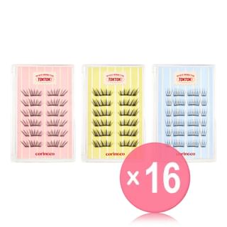CORINGCO - Toktok-Hara No Glue Half Eyelash - 3 Types (x16) (Bulk Box)