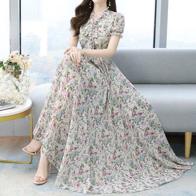 chinese dress ladies Honey Floral Maxi Dress main image 0