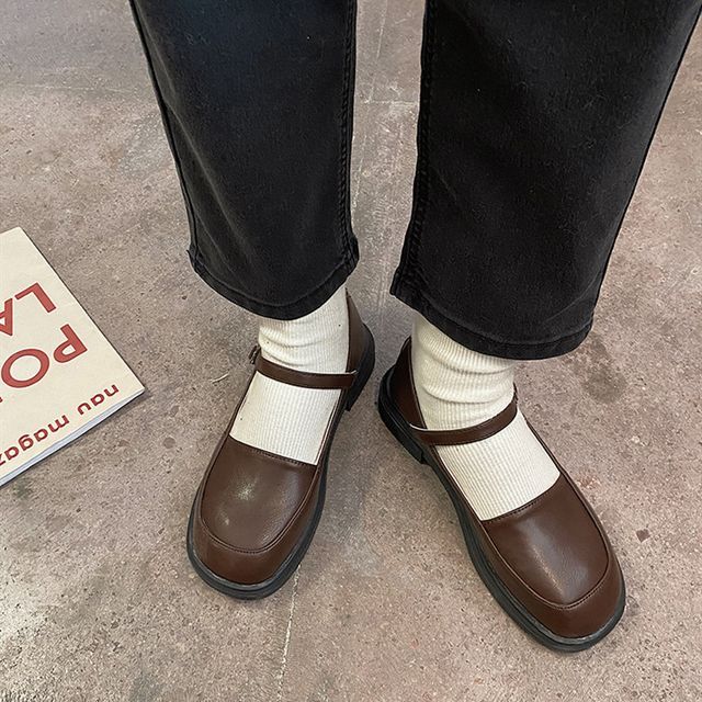 Queen Zoo Plain Mary Jane Shoes YesStyle